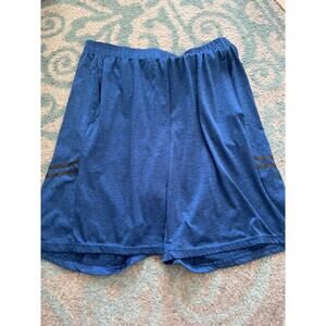 Real Essentials Athletic Basketball Shorts Bue Men's XL Running Training